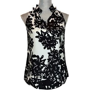 Limited Black and White Floral Blouse